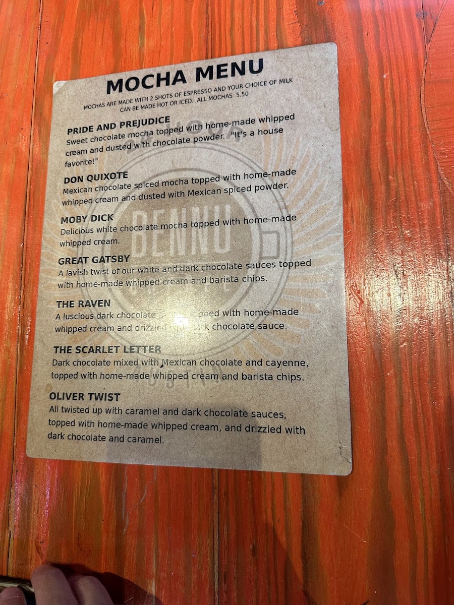 Bennu Coffee Menu - Image 3